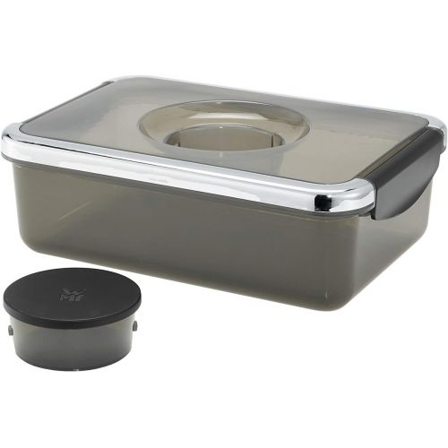 더블유엠에프 WMF Kuechenminis Salat-to-go, Salatzubereiter, elektrischer Gemueseschneider, 5 Einsatze, inkl. Salat-to-go-Box, 150 W