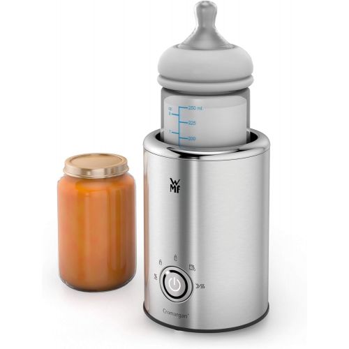 더블유엠에프 WMF Lono Babykost- und Flaschenwarmer, Cromargan, 5 Funktionsprogramme, Flaschen-Durchmesser bis zu 72mm, 140 W