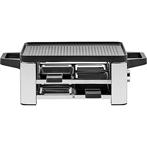 더블유엠에프 Besuchen Sie den WMF-Store WMF Lono Raclette Grill mit Pfannchen und Schiebern, Raclette 4 Personen, 870 W, edelstahl matt