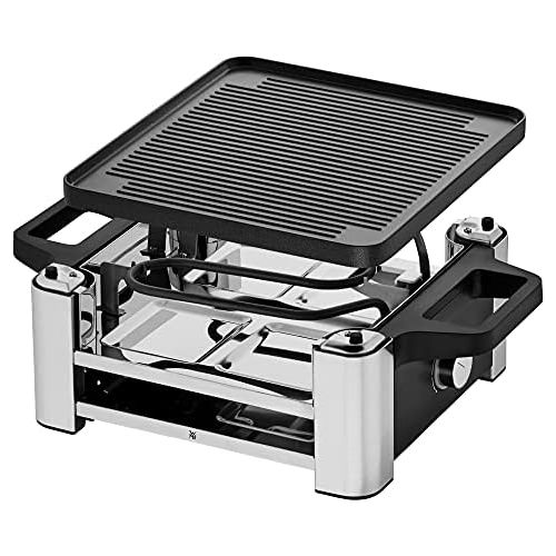 더블유엠에프 Besuchen Sie den WMF-Store WMF Lono Raclette Grill mit Pfannchen und Schiebern, Raclette 4 Personen, 870 W, edelstahl matt