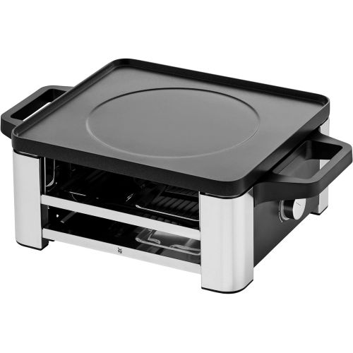 더블유엠에프 Besuchen Sie den WMF-Store WMF Lono Raclette Grill mit Pfannchen und Schiebern, Raclette 4 Personen, 870 W, edelstahl matt