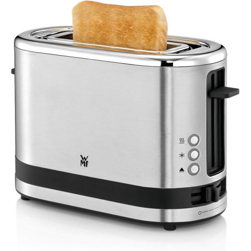 더블유엠에프 WMF KUECHENminis 1-Scheiben Toaster Langschlitz XXl-Toast Broetchenaufsatz 7 Braunungsstufen UEberhitzungsschutz 600W Edelstahl matt