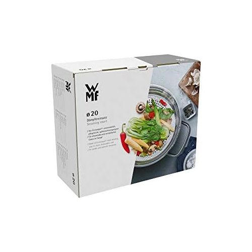 더블유엠에프 WMF VarioCuisine Dampfereinsatz, 20 cm, Gemuese-/ Kartoffeldampfer, Cromargan Edelstahl poliert, spuelmaschinengeeignet