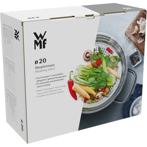 더블유엠에프 WMF VarioCuisine Dampfereinsatz, 20 cm, Gemuese-/ Kartoffeldampfer, Cromargan Edelstahl poliert, spuelmaschinengeeignet