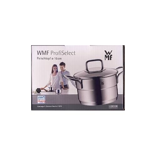 더블유엠에프 WMF ProfiSelect Fleischtopf mit Glasdeckel Ø 16 cm - 2,0 Liter Cromargan 18/10