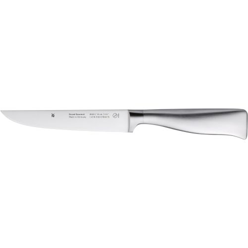 더블유엠에프 WMF Grand Gourmet Messerblock mit Messerset 7teilig, Spezialklingenstahl, Made in Germany, 5 Messer geschmiedet, 1 Wetzstahl, Edelstahl-Block, Performance Cut