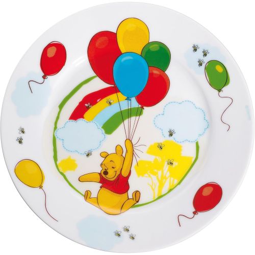 더블유엠에프 WMF Disney Winnie Pooh Kindergeschirr, mit Kinderbesteck 6-teilig, ab 3 Jahren, Cromargan Edelstahl poliert, spuelmaschinengeeignet, farb- und lebensmittelecht