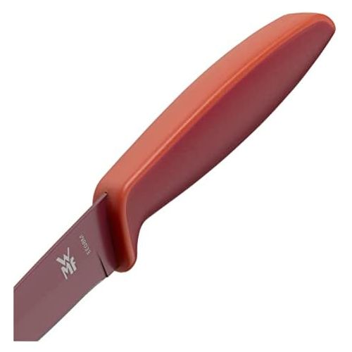 더블유엠에프 WMF TOUCH Allzweckmesser, Messer mit Schutzhuelle, Spezialklingenstahl antihaftbeschichtet, Kunststoffgriff, Klinge 9 cm, rot