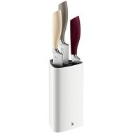 WMF Elements Messerblock, mit Messerset, 4-teilig, Block mit 3 Messer, Spezialklingenstahl, Kunststoff