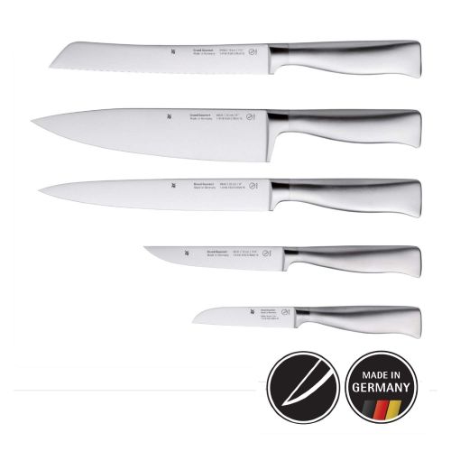 더블유엠에프 WMF Grand Gourmet, Messerset 5-teilig, 5 Messer, Kuechenmesser geschmiedet Performance Cut, Kochmesser