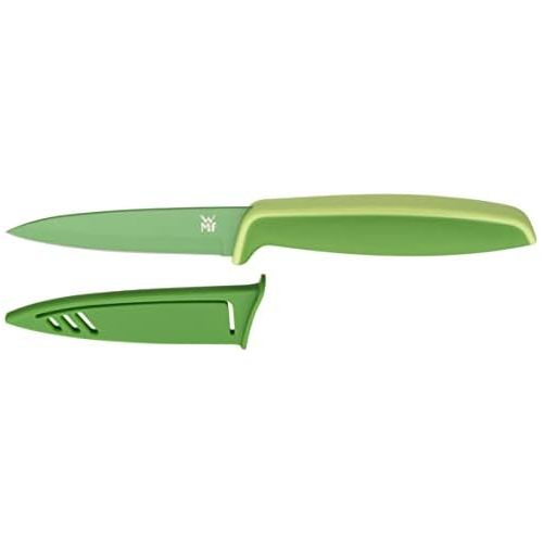 더블유엠에프 WMF TOUCH Allzweckmesser, Messer mit Schutzhuelle, Spezialklingenstahl antihaftbeschichtet, Kunststoffgriff, Klinge 9 cm, gruen