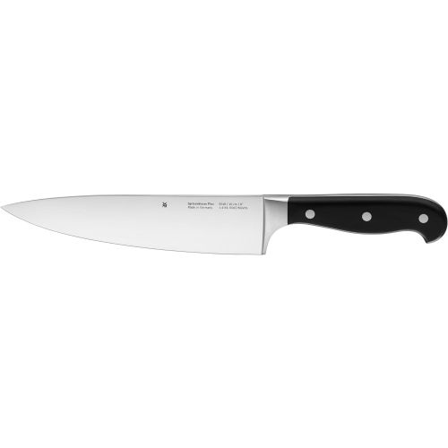 더블유엠에프 WMF Spitzenklasse Plus Messerblock mit Messerset, 6-teilig, 4 Messer geschmiedet, 1 Wetzstahl, 1 Block aus Walnussholz, Performance Cut, Spezialklingenstahl