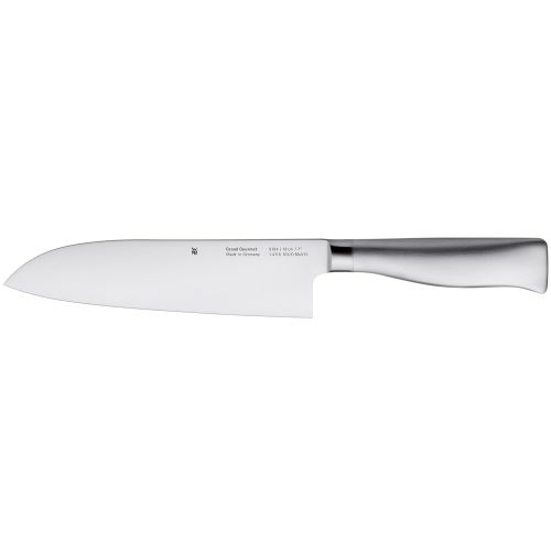 더블유엠에프 WMF Grand Gourmet Messerblock mit Messerset, 6-teilig, 3 Messer geschmiedet, 1 Schere, 1 Wetzstahl, 1 Block aus Edelstahl/Kunststoff, Performance Cut, Spezialklingenstahl