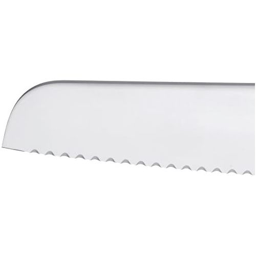 더블유엠에프 WMF Chefs Edition Brot-/Mehrzweckmesser, Doppelwellenschliff 37 cm, Spezialklingenstahl, Messer geschmiedet, Performance Cut, Holzkassette, Klinge 24 cm