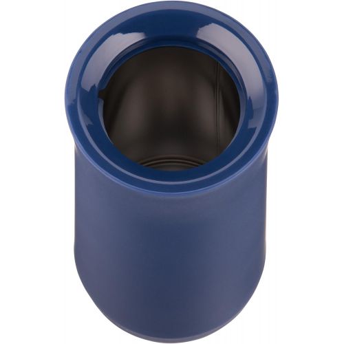 더블유엠에프 WMF Impulse Isolierbecher 350 ml, Hoehe 22 cm, Thermobecher mit Automatikverschluss, 360°-Trinkoeffnung, halt Getranke 1-2h warm/kalt, blau