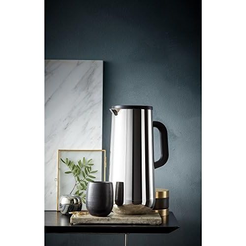 더블유엠에프 WMF Isolierkanne Thermoskanne Impulse Cromargan Edelstahl, 1,0 l, fuer Kaffee oder Tee Druckverschluss halt Getranke 24h kalt und warm