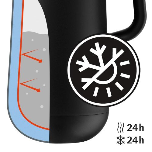 더블유엠에프 [아마존 핫딜]  [아마존핫딜]WMF Isolierkanne Thermoskanne IMPULSE taupe 1,0l fuer Kaffee oder Tee Druckverschluss 24h kalt & warm