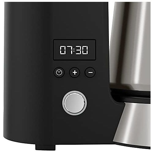 더블유엠에프 WMF 412260041 Kuechenminis Aroma Kaffeemaschine mit Thermoskanne (870 Watt, Filterkaffee 5 Tassen, Thermobecher to go (350 ml), 24 Stunden Timer, Abschaltautomatik), graphit