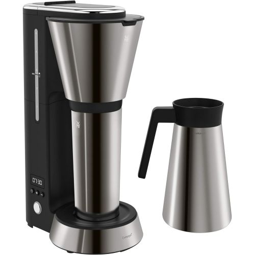 더블유엠에프 WMF 412260041 Kuechenminis Aroma Kaffeemaschine mit Thermoskanne (870 Watt, Filterkaffee 5 Tassen, Thermobecher to go (350 ml), 24 Stunden Timer, Abschaltautomatik), graphit