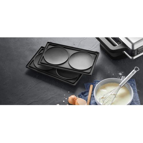더블유엠에프 WMF Lono Snack Master Pancake Platten-Set, Zubehoer, 2 abnehmbare Plattensets, antihaftbeschichtet