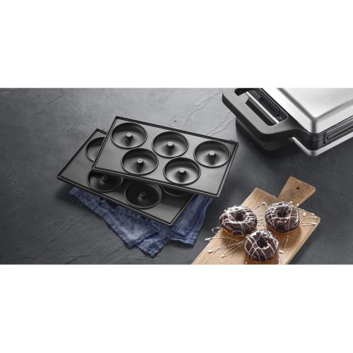 더블유엠에프 WMF Lono Snack Master Donut Platten-Set, Zubehoer, 2 abnehmbare Plattensets, antihaftbeschichtet