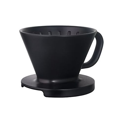 더블유엠에프 WMF Impulse Kaffeefilter-Aufsatz, fuer Isolierkanne, fuer 1-4 Tassen, Porzellan, 11 cm, schwarz