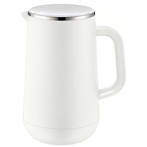 더블유엠에프 WMF Isolierkanne Thermoskanne Impulse, 1,0 l, fuer Tee oder Kaffee Drehverschluss halt Getranke halt Getranke 24h kalt und warm, weiss