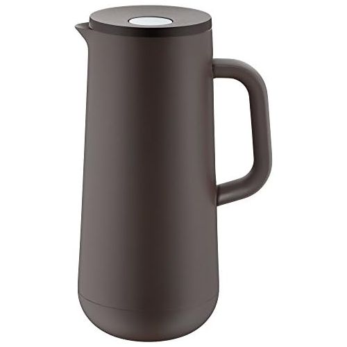 더블유엠에프 WMF Isolierkanne Thermoskanne IMPULSE taupe 1,0l fuer Kaffee oder Tee Druckverschluss 24h kalt & warm