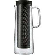 [아마존베스트]WMF Cold Brew Kaffeezubereiter, CoffeeTime, Hoehe 27 cm, Fuellmenge 1,2l Ø 12 cm, Glas Handwasche, Aromawaben-Dauerfilter, Kaffeekanne