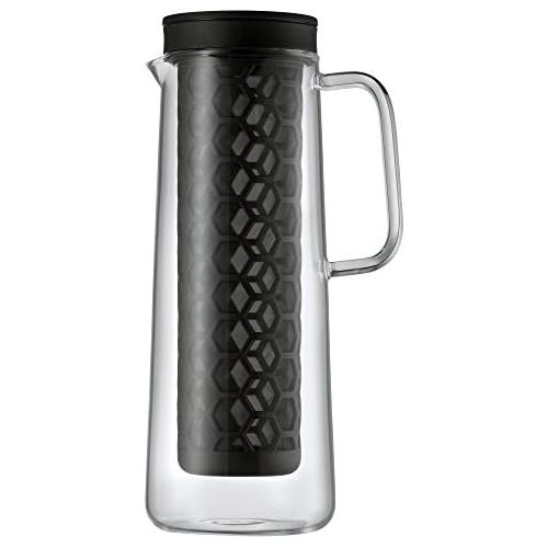 더블유엠에프 WMF Cold Brew Kaffeezubereiter, CoffeeTime, Hoehe 27 cm, Fuellmenge 1,2l Ø 12 cm, Glas Handwasche, Aromawaben-Dauerfilter, Kaffeekanne