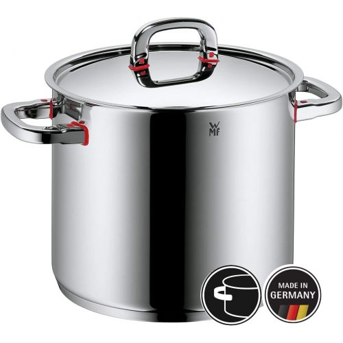 더블유엠에프 WMF Premium One Gemuesetopf, 24cm, Metalldeckel mit Dampfoeffnung, Topf gross 8,8l, Cromargan Edelstahl poliert, Innenskalierung, Topf Induktion, unbeschichtet, backofengeeignet