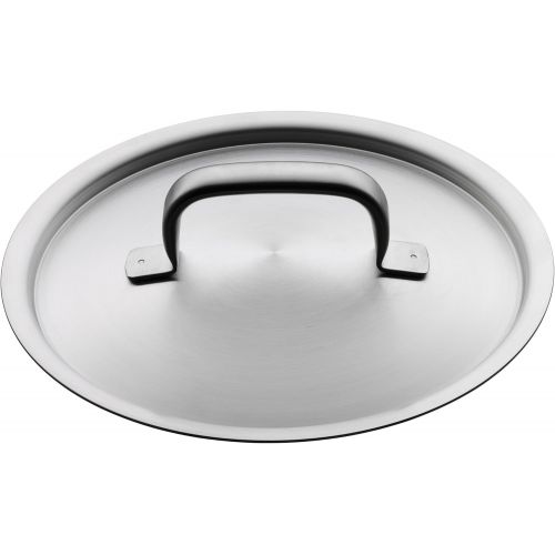 더블유엠에프 WMF Gourmet Plus Kochtopf 20cm, Metalldeckel, Bratentopf 2,5l, Cromargan Edelstahl mattiert, Innenskalierung, Dampfoeffnung, Topf Induktion, unbeschichtet