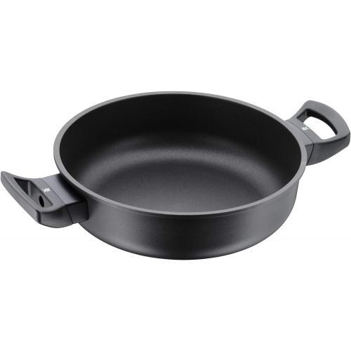 더블유엠에프 WMF PermaDur Excellent Servier-Schmorpfanne 24 cm, hoher Rand, Aluminium beschichtet, Induktion, Kunststoffgriff mit Flammschutz