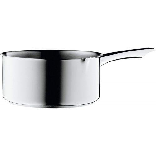 더블유엠에프 WMF Stielkasserolle, 16 cm, mit Schnaupe, ohne Deckel, Kochtopf 1,5l, Cromargan Edelstahl poliert, Topf Induktion, unbeschichtet