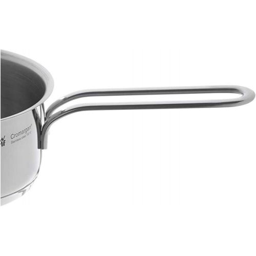 더블유엠에프 WMF Mini Bratpfanne klein 18 cm, Cromargan Edelstahl poliert, unbeschichtet, Induktion, stapelbar, ideal fuer kleine Portionen oder Singlehaushalte