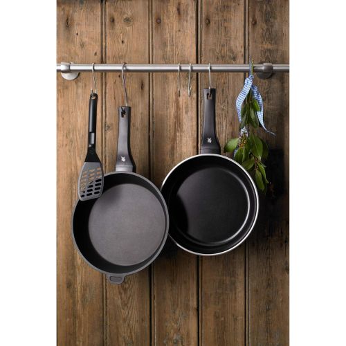 더블유엠에프 WMF Permadur Premium Servier- Schmorpfanne 28 cm, hoher Rand, mit Gegengriff, Aluminium beschichtet, Induktion, Kunststoffgriff mit Flammschutz