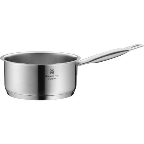 더블유엠에프 WMF Gourmet Plus Topfset 5-teilig, Cromargan Edelstahl mattiert, Toepfe mit Metalldeckel, Induktionstoepfe, Topf Induktion, Innenskalierung, Dampfoeffnung, unbeschichtet