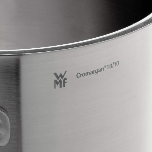 더블유엠에프 WMF Gourmet Plus Topfset 5-teilig, Cromargan Edelstahl mattiert, Toepfe mit Metalldeckel, Induktionstoepfe, Topf Induktion, Innenskalierung, Dampfoeffnung, unbeschichtet