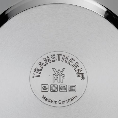 더블유엠에프 WMF Gourmet Plus Topfset 6-teilig, Cromargan Edelstahl mattiert, Toepfe mit Metalldeckel, Induktionstoepfe, Topf Induktion, Innenskalierung, Dampfoeffnung, unbeschichtet