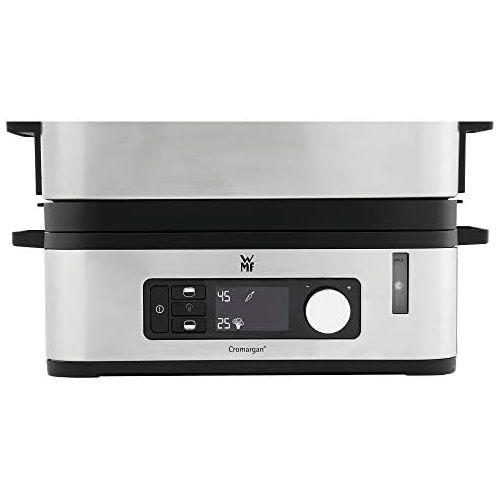 더블유엠에프 WMF KUECHENminis Dampfgarer, 2 individuell regulierbare Garraume mit je 2,15 l, Warmhaltefunktion und Aromaverstarker, 900W