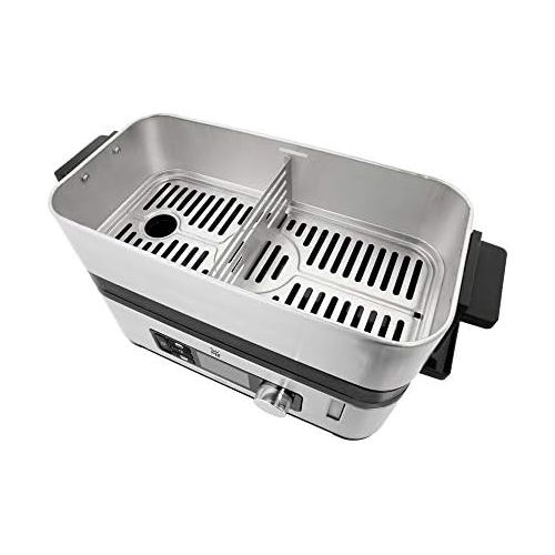 더블유엠에프 WMF KUECHENminis Dampfgarer, 2 individuell regulierbare Garraume mit je 2,15 l, Warmhaltefunktion und Aromaverstarker, 900W