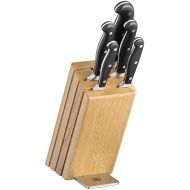 WMF Spitzenklasse Plus Knife Block Equipped 6 Piece Performance Cut Double Wave Cut Knife Forged Special Blade Steel, 36.5 x 20 x 15 cm