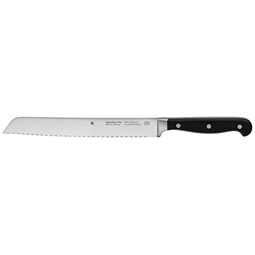 더블유엠에프 WMF Spitzenklasse plus Bread Knife, with XL Handle Knives, Forged Performance Cut Double Wave Blade, Plastic Handle, Blade 20cm Made in Germany