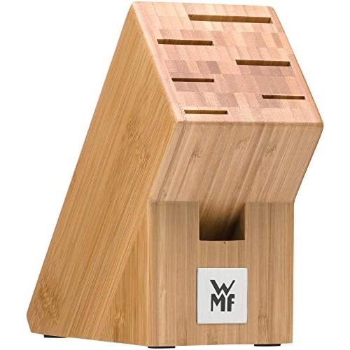 더블유엠에프 WMF 7-Piece Knife Block with Knife Set, 6 Forged Knives, 1 Block Painted Bamboo, Special Blade Steel, Stainless Steel Rivets