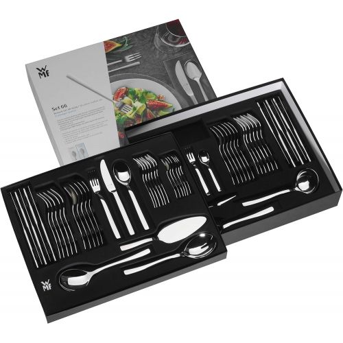 더블유엠에프 WMF Flame Cutlery Set 66 Pieces for 12 People Cromargan Protect