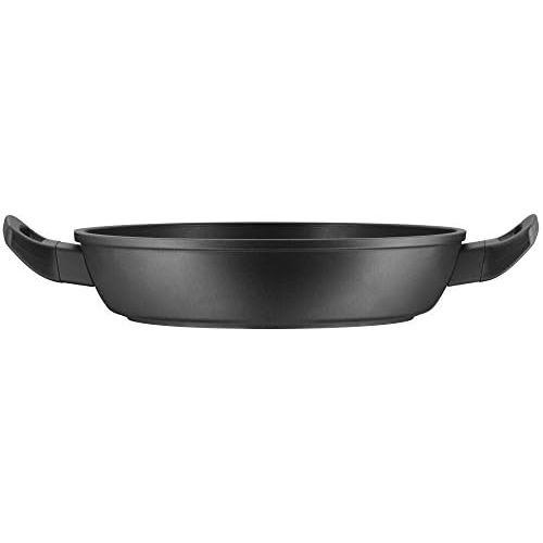 더블유엠에프 WMF Flame-Retardant Coated Serving Pan Diameter 28cm with PermaDur Premium Coating Made in Germany Plastic Handle Hand Wash Permadur Die-Cast Aluminium Suitable for Induction Cook