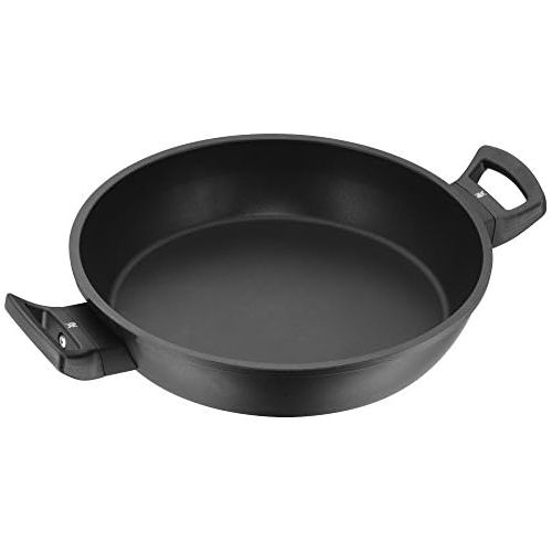 더블유엠에프 WMF Flame-Retardant Coated Serving Pan Diameter 28cm with PermaDur Premium Coating Made in Germany Plastic Handle Hand Wash Permadur Die-Cast Aluminium Suitable for Induction Cook