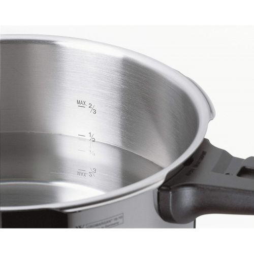더블유엠에프 WMF Perfect Premium Pressure Cooker 8.5 L 22 cm Cromargan Polished Stainless Steel Induction 2 Cooking Levels All-In-One Rotary Knob