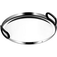 WMF CoffeeTime tray, diameter 39 cm, Cromargan polished stainless steel, dishwasher-safe
