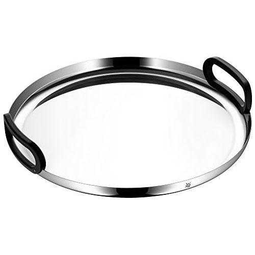 더블유엠에프 WMF CoffeeTime tray, diameter 39 cm, Cromargan polished stainless steel, dishwasher-safe